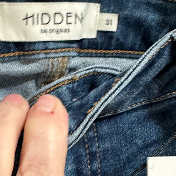 slide slit mid ride boot cut jeans size 31 Hidden jeans NWT Ryan style. - Picture 7 of 13